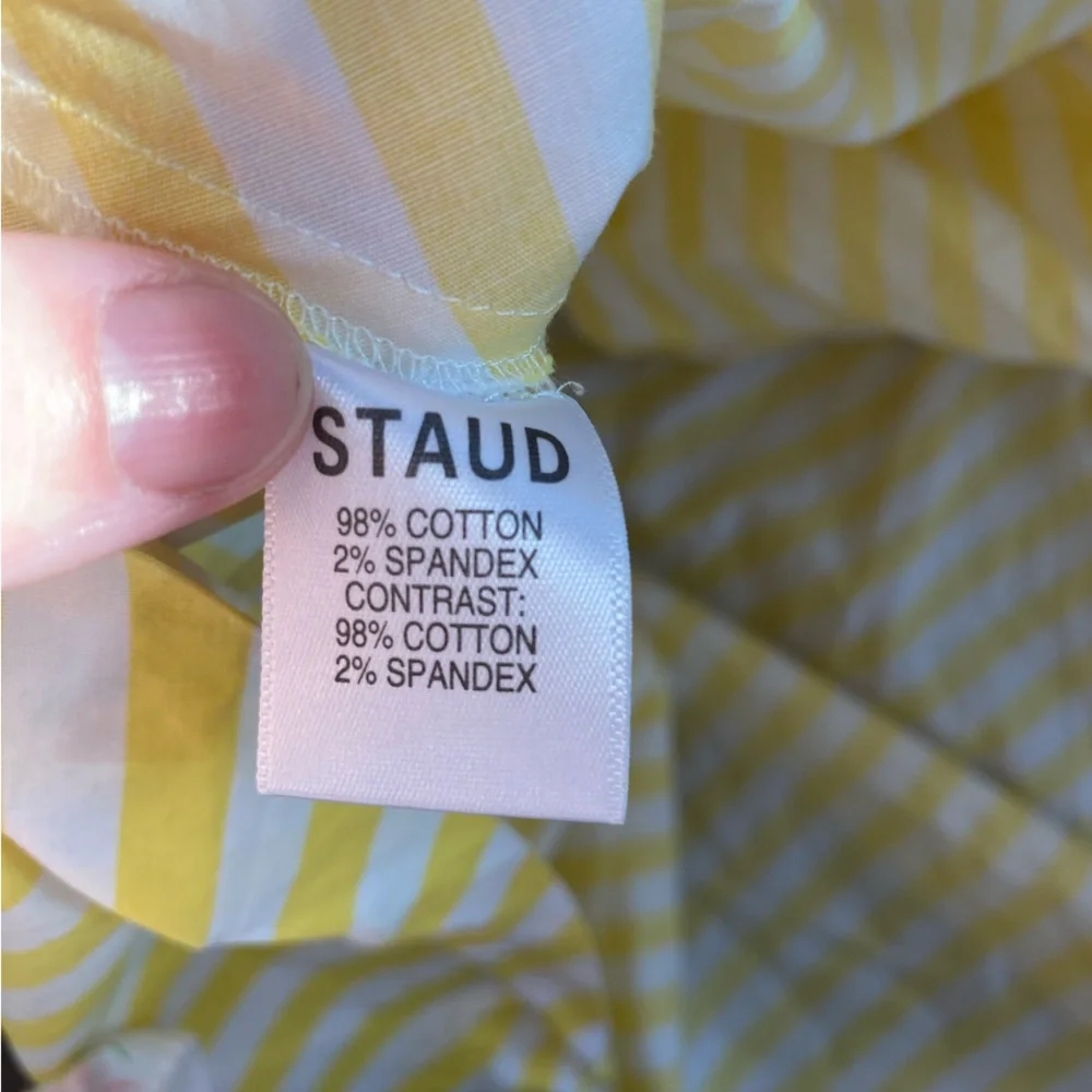 Yellow staud striped maxi sea skirt 8 - Picture 3 of 6